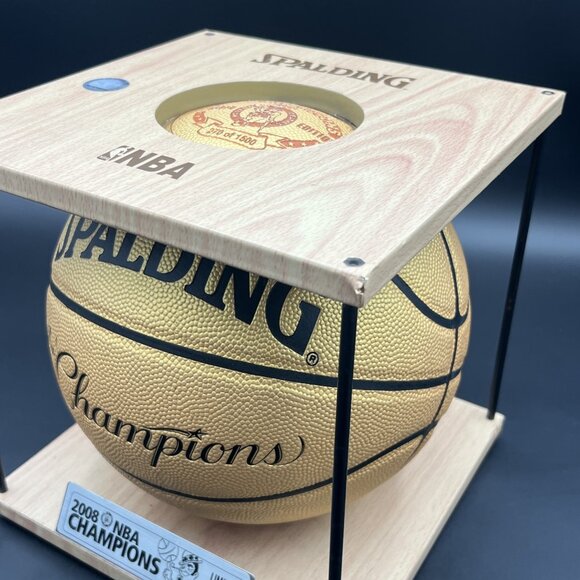 Limited Edition 2008 Celtics Championship Basketball Rare Gold 270/1500 Spalding - Picture 16 of 16